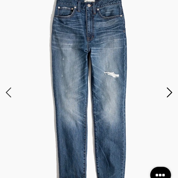Madewell Rigid high waist slightly distressed jeans - Picture 2 of 16